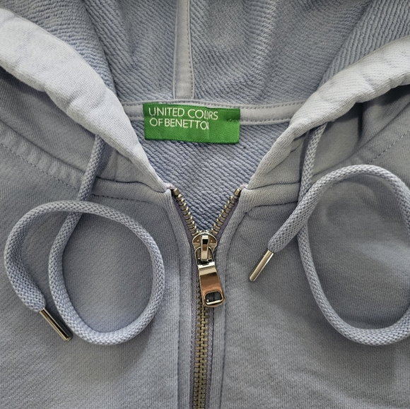BENETTON Lilac Zipup hoodie Cardigan - Picture 2 of 11